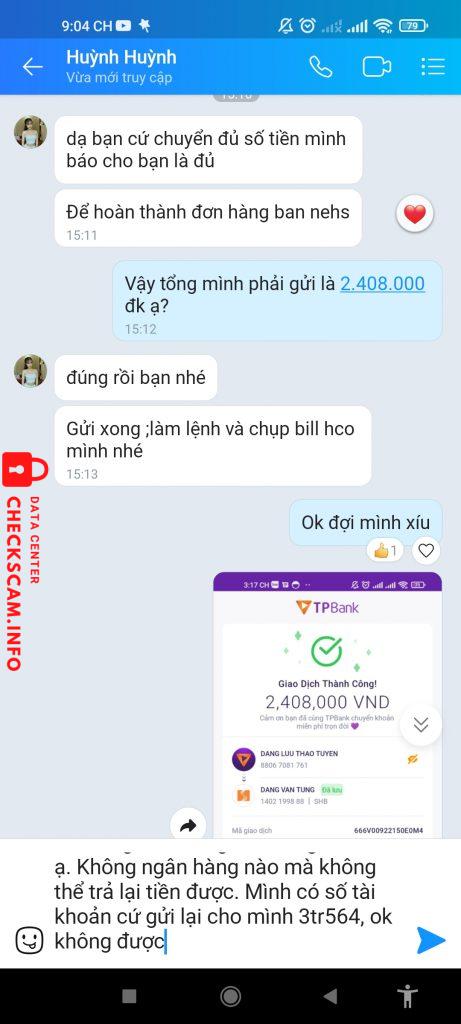 Bằng chứng chống lại DANG VAN TUNG