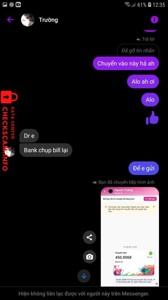 Bằng chứng chống lại Nguyễn Trường