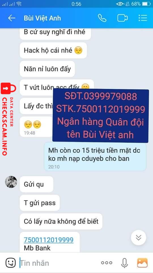 Bằng chứng chống lại Bùi Việt Anh