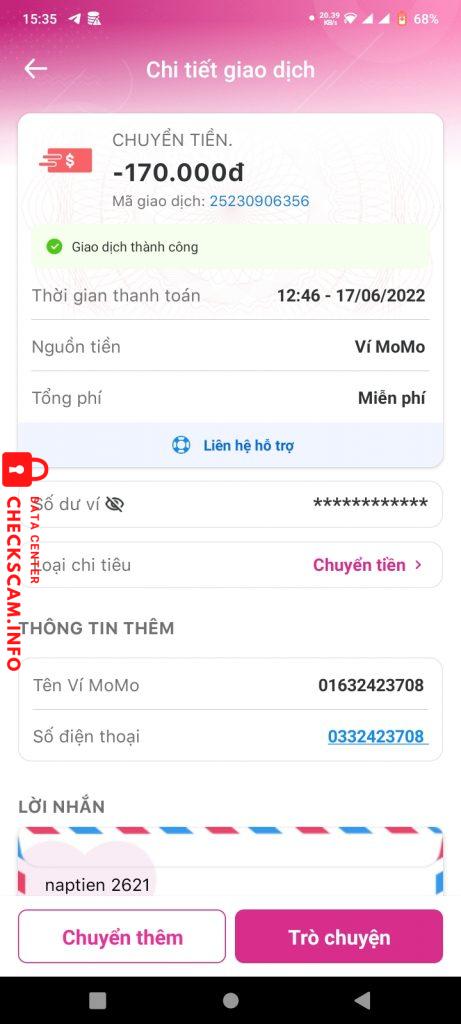 Bằng chứng chống lại Muathietke.com – Huynh Nguyen Thanh Tam