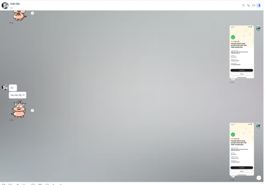 Bằng chứng chống lại Nguyễn Việt Hải