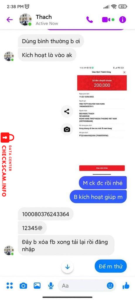 Bằng chứng chống lại Deo Ngoc Thach