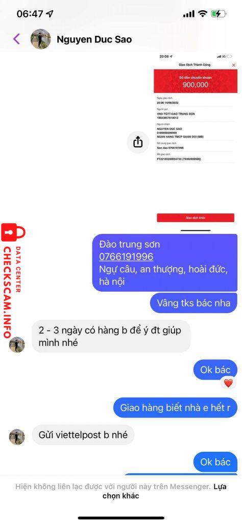 Bằng chứng chống lại nguyen duc sao