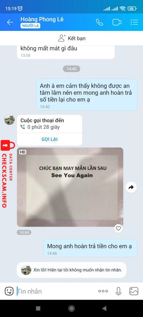 Bằng chứng chống lại Pham Dang Khoa ( Lê Hoàng Phong