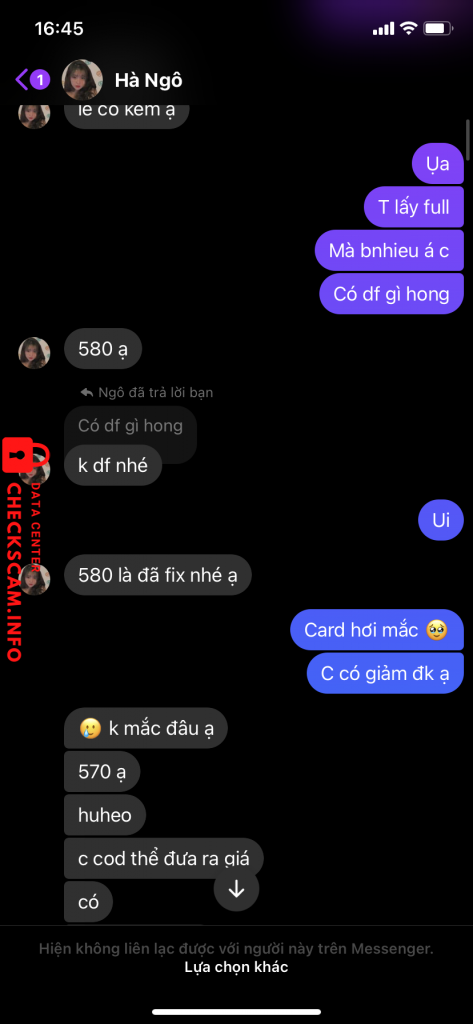 Bằng chứng chống lại Tran Thi Ngoc Ha