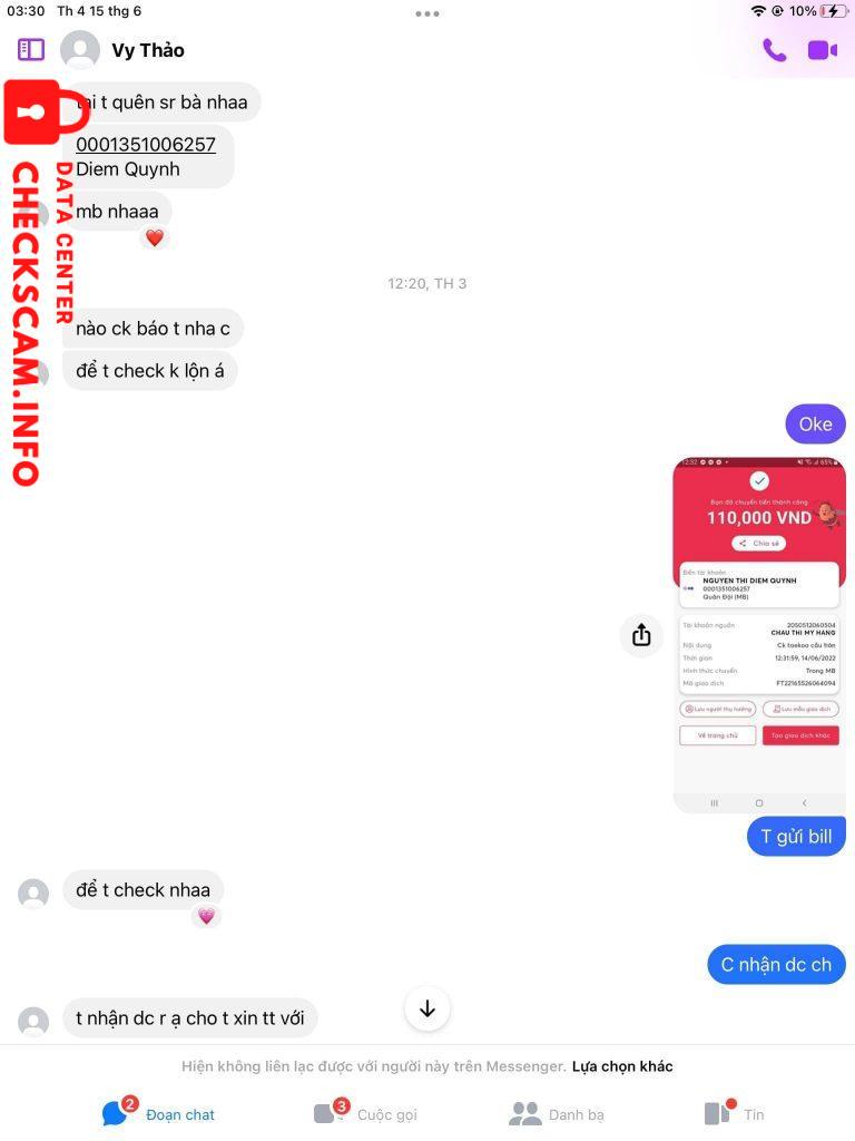 Bằng chứng chống lại Diem Quynh