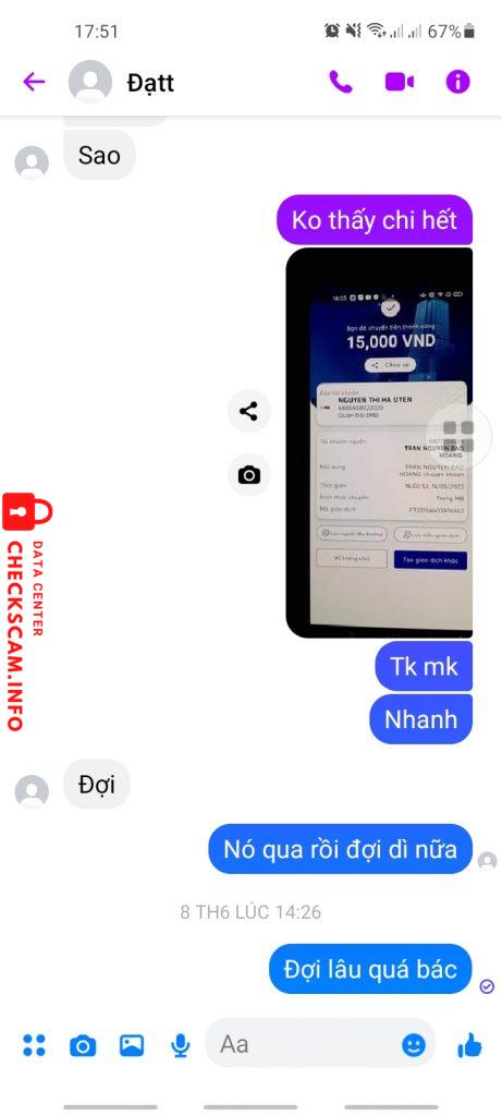 Bằng chứng chống lại Nguyen Thi Ha Uyên