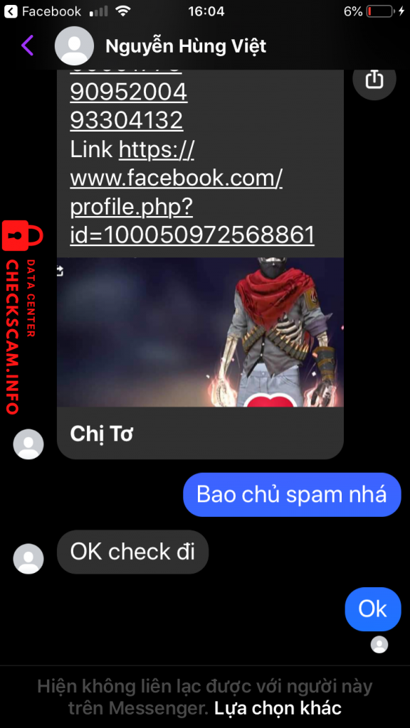 Bằng chứng chống lại Nguyễn hùng việt