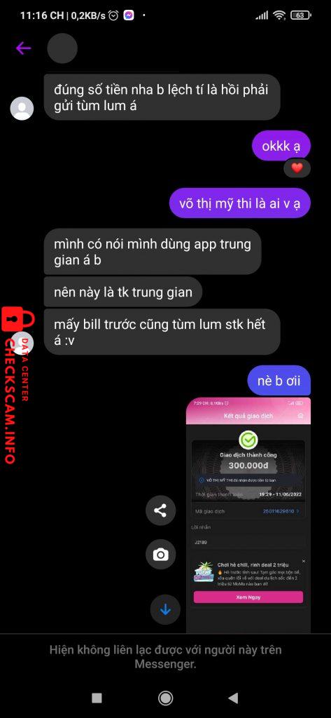 Bằng chứng chống lại Võ Thị Mỹ Thi