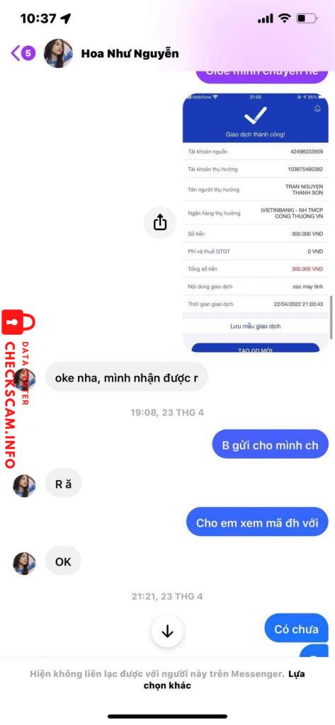 Bằng chứng chống lại Trần Nguyên Thanh Sơn