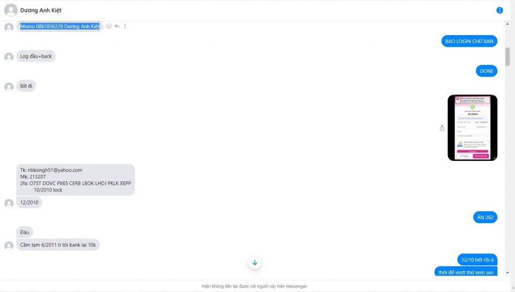 Bằng chứng chống lại Dương Anh Kiệt