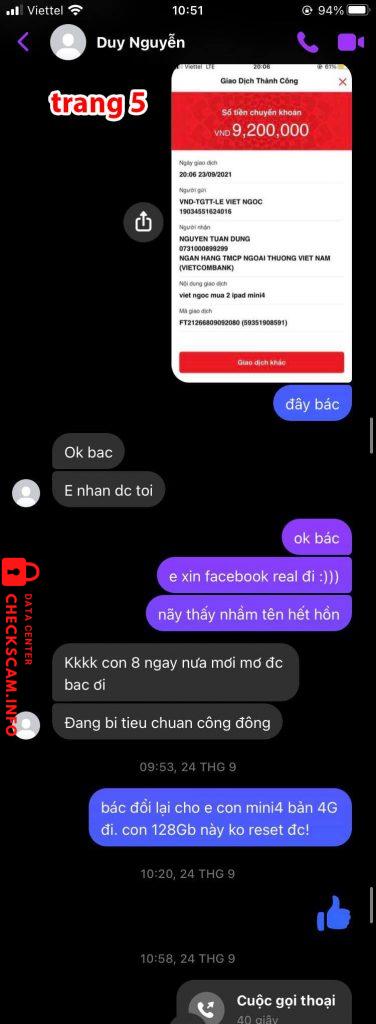 Bằng chứng chống lại Nguyen Tuan Dung