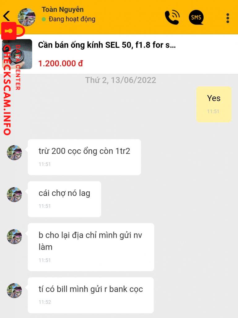 Bằng chứng chống lại Nguyễn Minh Toàn