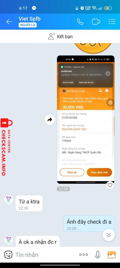 Bằng chứng chống lại Nguyễn Quốc Việt