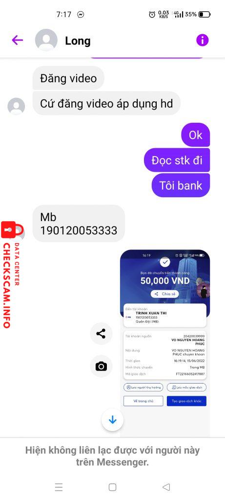 Bằng chứng chống lại Trịnh Xuân Thi