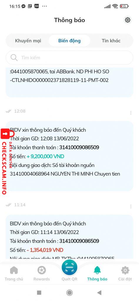 Bằng chứng chống lại DAU QUANG DAT