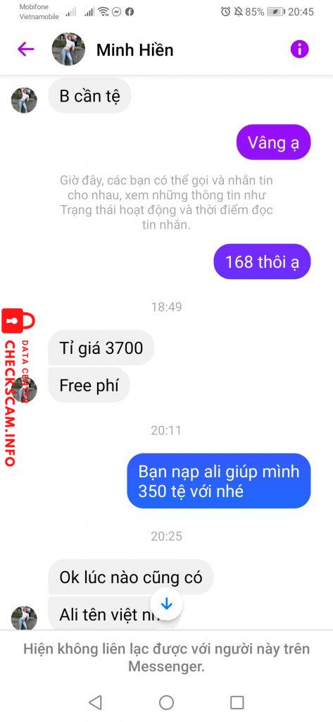 Bằng chứng chống lại NGO MINH HIEN