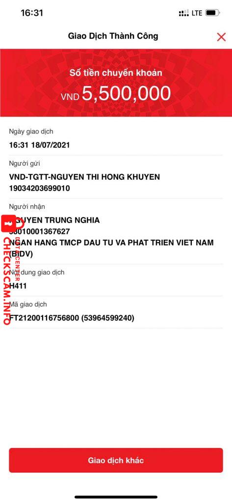 Bằng chứng chống lại Nguyễn Trung Nghĩa