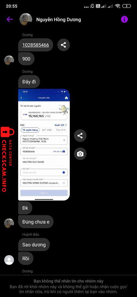 Bằng chứng chống lại NGUYEN DUC DANG