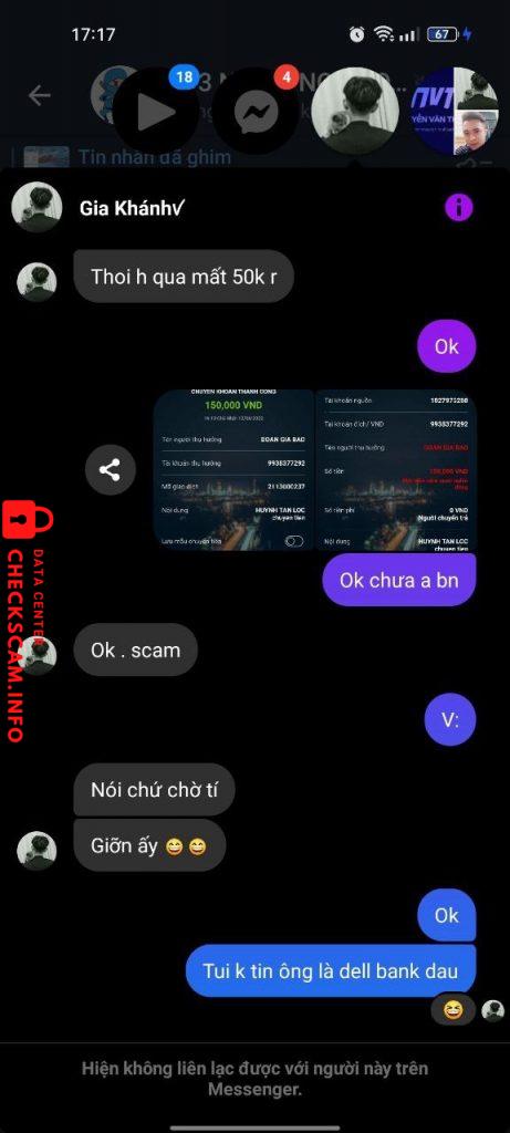 Bằng chứng chống lại DOAN GIA BAO