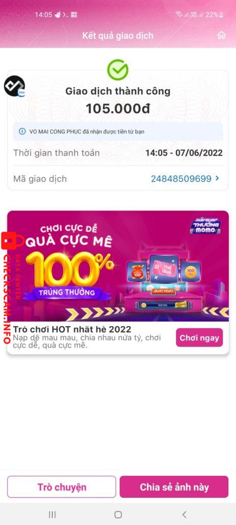 Bằng chứng chống lại VÕ MAI CÔNG PHÚC