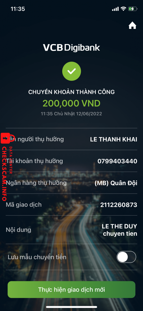 Bằng chứng chống lại lê thanh khải