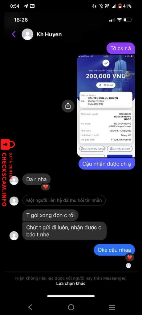 Bằng chứng chống lại Kh Huynh