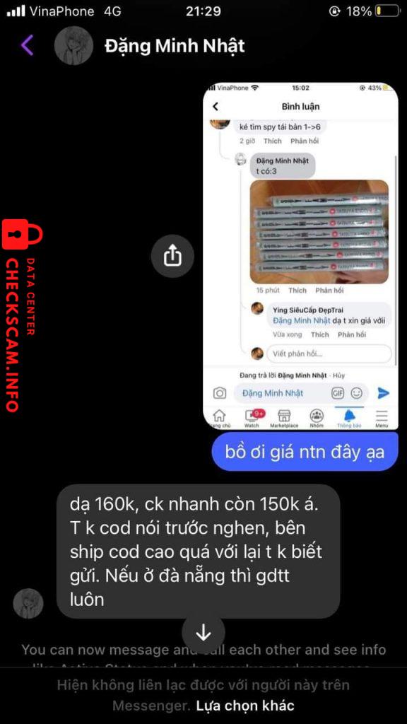 Bằng chứng chống lại Đặng Minh Nhật