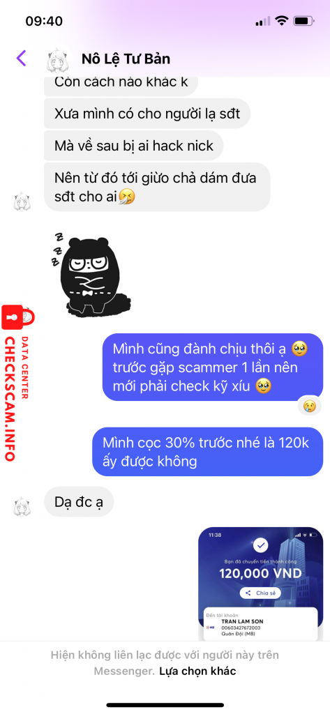 Bằng chứng chống lại Trần Lam Sơn