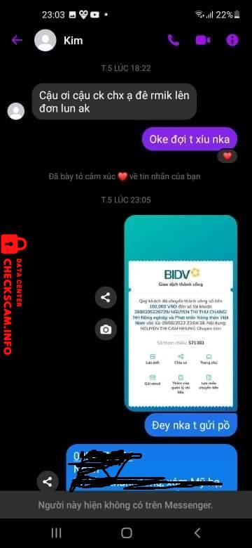 Bằng chứng chống lại nguyen thi thu chang