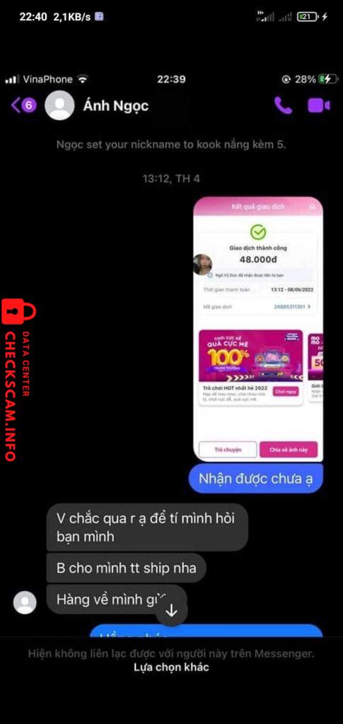 Bằng chứng chống lại NGO VU DUC