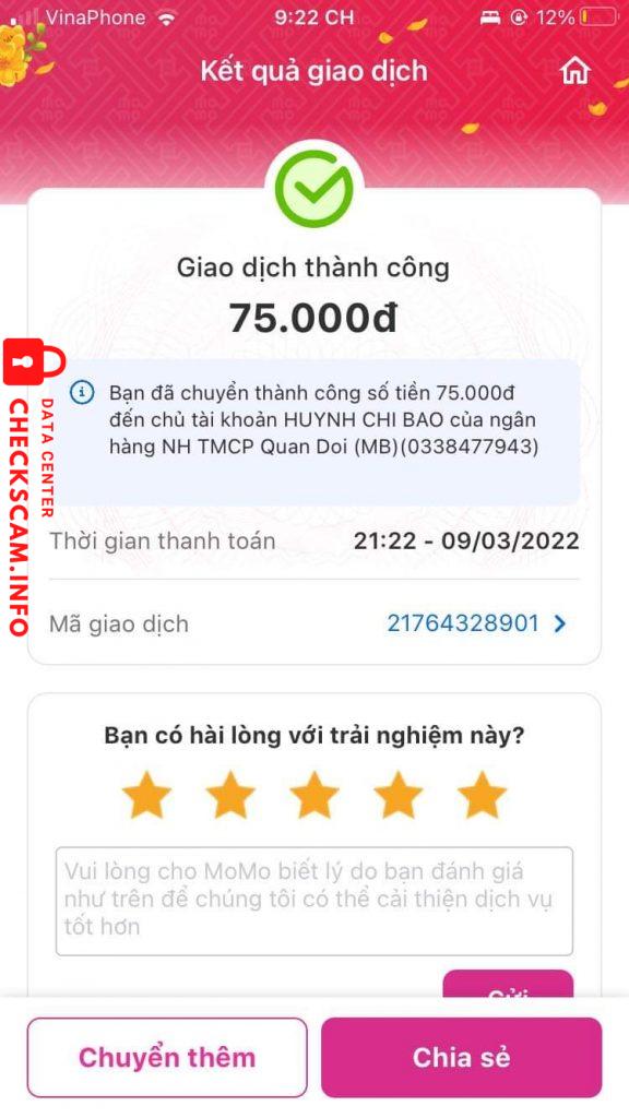 Bằng chứng chống lại Huynh Chi Bao