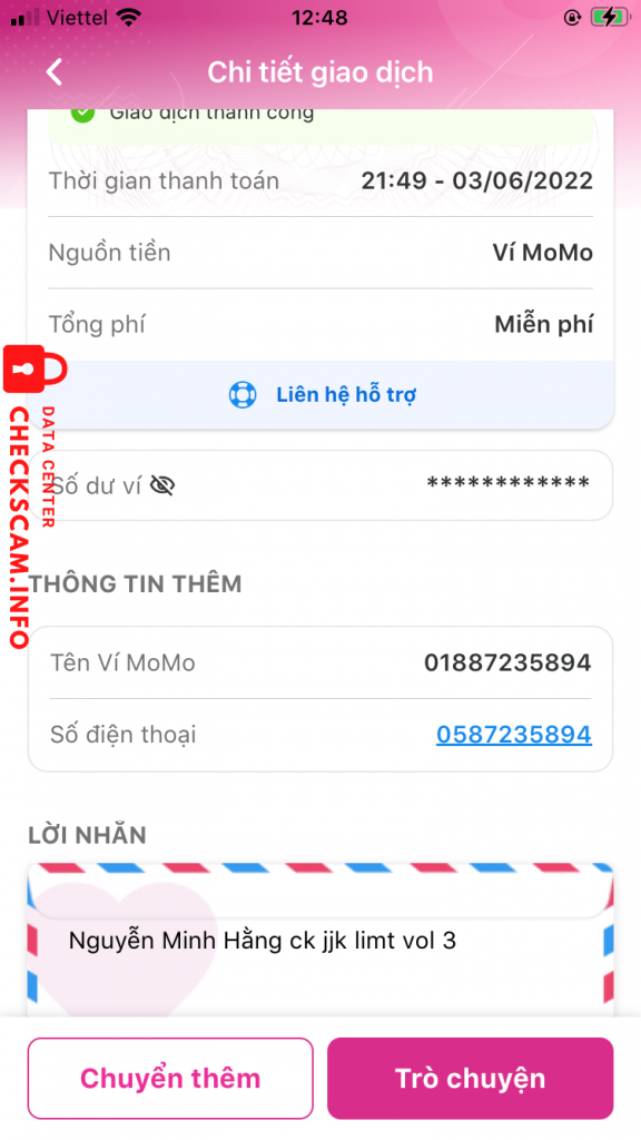 Bằng chứng chống lại Pham Hong Truc Van