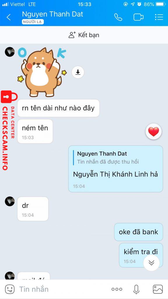 Bằng chứng chống lại Nguyễn Thành Đạt