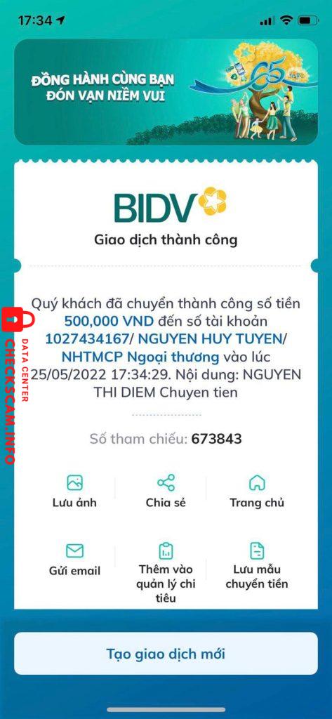 Bằng chứng chống lại NGUYEN HUY TUYEN