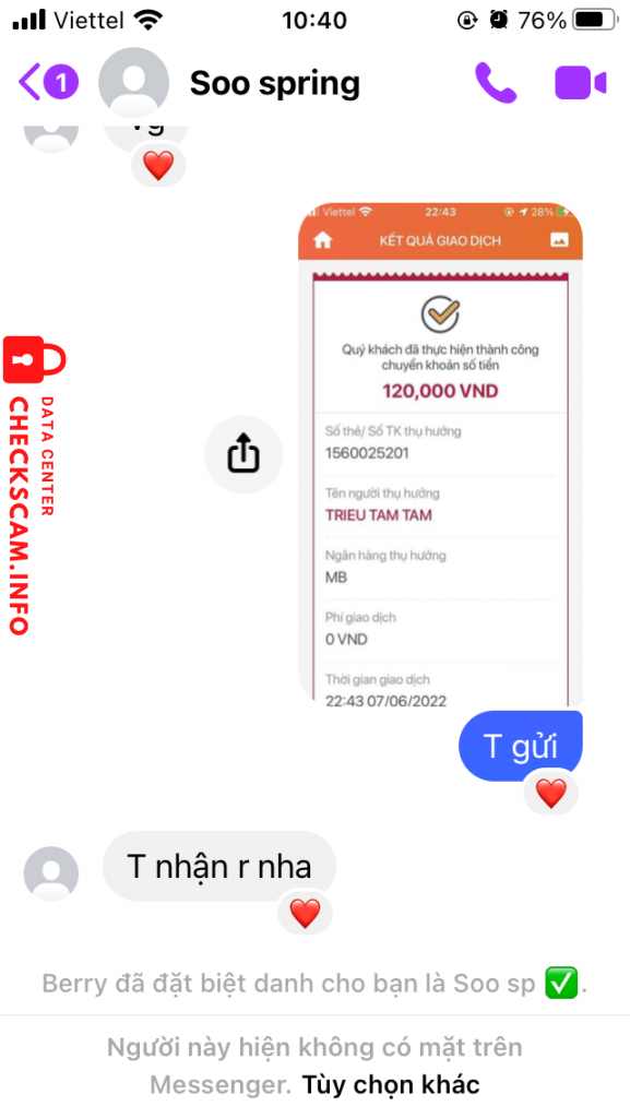 Bằng chứng chống lại Trieu Tam Tam