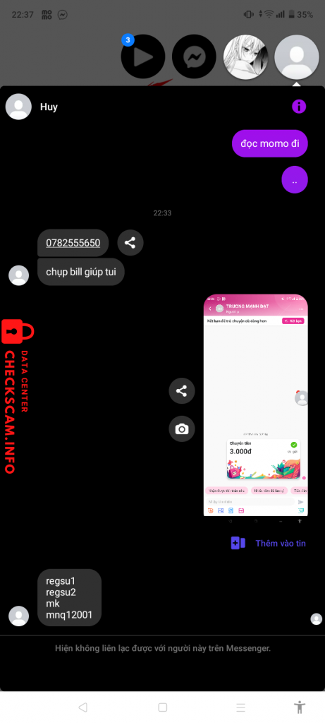 Bằng chứng chống lại trần huy