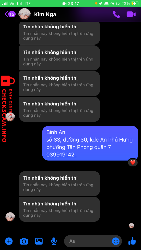 Bằng chứng chống lại Le Thi Kim Nga