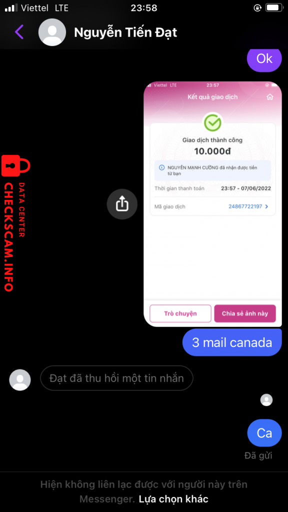 Bằng chứng chống lại Nguyễn Mạnh Cường (Nguyễn Tiến Đạt)