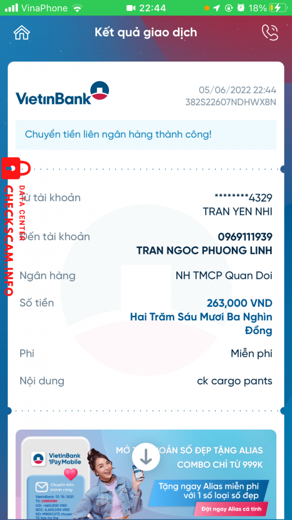 Bằng chứng chống lại Phan Thị Thuỷ