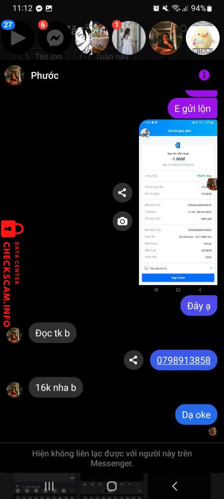 Bằng chứng chống lại TRUONG TRI PHUOC