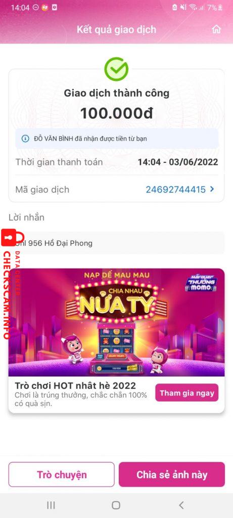 Bằng chứng chống lại Đỗ Văn Bình