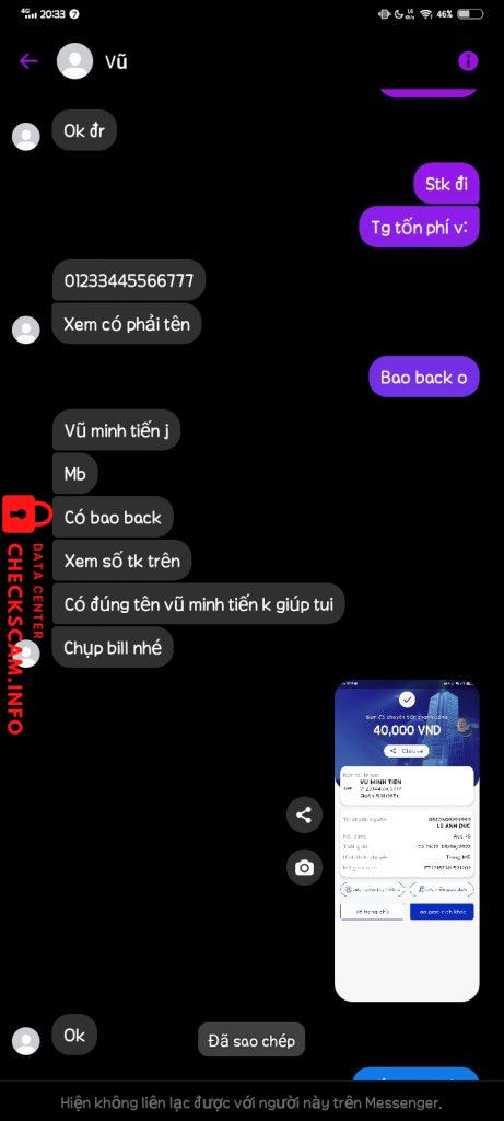 Bằng chứng chống lại Vũ Minh Tiến