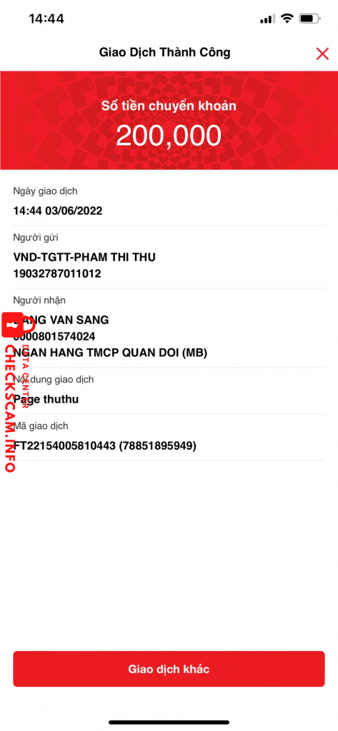 Bằng chứng chống lại DANG VAN SANG