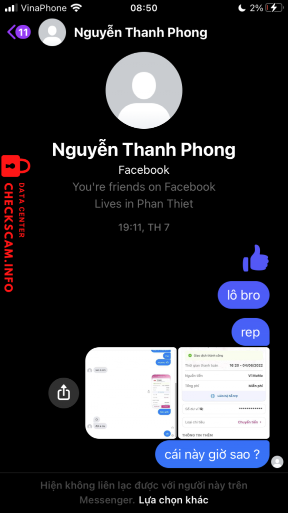 Bằng chứng chống lại NGUYỄN THANH PHONG