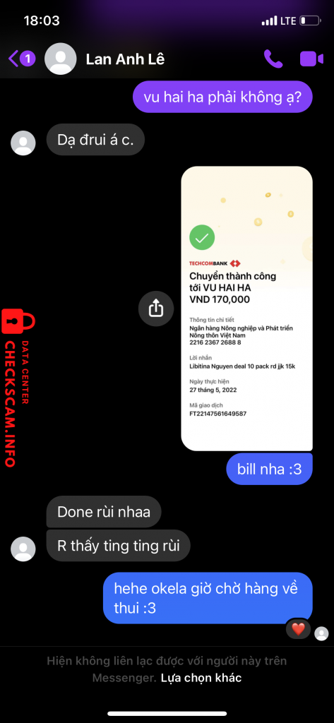 Bằng chứng chống lại VU HAI HA