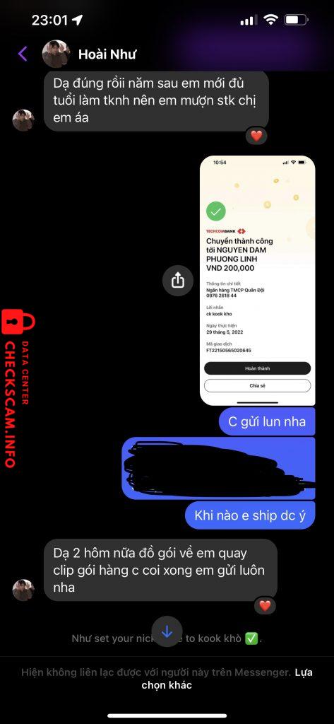 Bằng chứng chống lại Nguyen Dam Phuong Linh