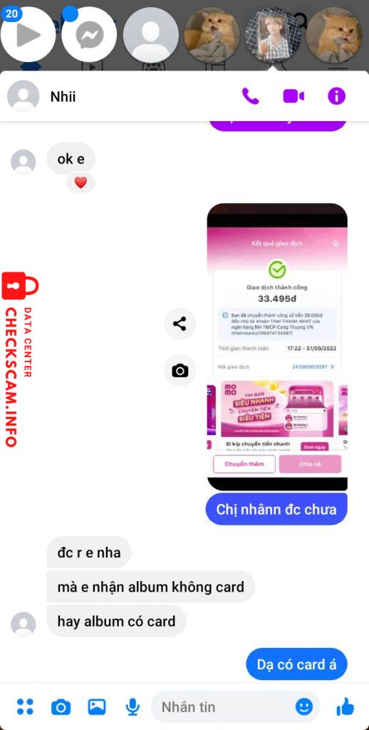 Bằng chứng chống lại Thai Thanh Nhat