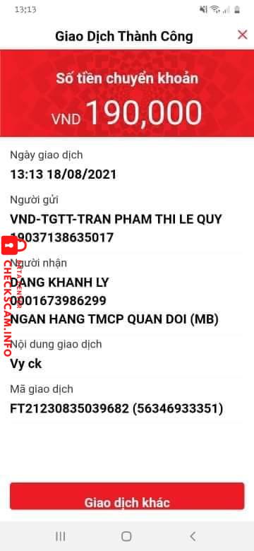 Bằng chứng chống lại đặng khánh ly