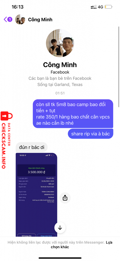 Bằng chứng chống lại Trịnh Công Minh